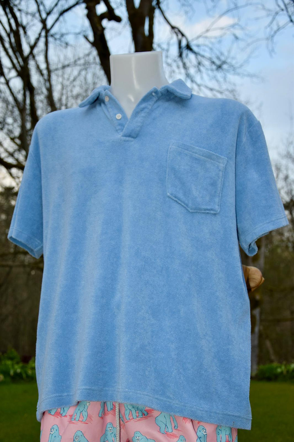 Blue My Mojo Towelling Top